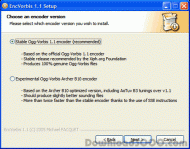 Ogg-Vorbis 1.1 encoder screenshot